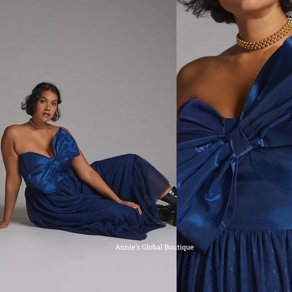 RARE NWT ANTHROPOLOGIE HUTCH Tulle Bow-Tie Midi Dress. - Picture 11 of 16